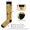 SKYSHU Flower Twig Compression Socks for Women Men(1 Pair), Non-Slip Circulation Knee High Stockings Long Tube Stocking for Running Cycling Travel Nurse Medical,20-30 mmHg view 3