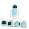 Anneome Kids Electric Toothbrush 3-12 Years with Supple Bristles, Blue Base and 2 Soft Replacement Heads, Childrens Automatic Tooth Cleaner for Gentle Oral Care view 3