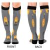 SKYSHU Halloween Cat Compression Socks for Women Men(1 Pair), Non-Slip Circulation Knee High Stockings Long Tube Stocking for Running Cycling Travel Nurse Medical,20-30 mmHg view 2