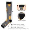 SKYSHU Halloween Cat Compression Socks for Women Men(1 Pair), Non-Slip Circulation Knee High Stockings Long Tube Stocking for Running Cycling Travel Nurse Medical,20-30 mmHg view 3