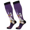 SKYSHU Halloween Gnome Compression Socks for Women Men(1 Pair), Non-Slip Circulation Knee High Stockings Long Tube Stocking for Running Cycling Travel Nurse Medical,20-30 mmHg view 1
