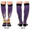 SKYSHU Halloween Gnome Compression Socks for Women Men(1 Pair), Non-Slip Circulation Knee High Stockings Long Tube Stocking for Running Cycling Travel Nurse Medical,20-30 mmHg view 2