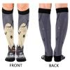 SKYSHU Halloween Compression Socks for Women Men(1 Pair), Non-Slip Circulation Knee High Stockings Long Tube Stocking for Running Cycling Travel Nurse Medical,20-30 mmHg view 2