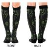 SKYSHU Halloween Ghost Compression Socks for Women Men(1 Pair), Non-Slip Circulation Knee High Stockings Long Tube Stocking for Running Cycling Travel Nurse Medical,20-30 mmHg view 2