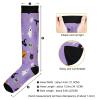 SKYSHU Halloween Ghost Pumpkin Compression Socks for Women Men(1 Pair), Non-Slip Circulation Knee High Stockings Long Tube Stocking for Running Cycling Travel Nurse Medical,20-30 mmHg view 3