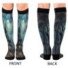SKYSHU Halloween Castle Compression Socks for Women Men(1 Pair), Non-Slip Circulation Knee High Stockings Long Tube Stocking for Running Cycling Travel Nurse Medical,20-30 mmHg view 2