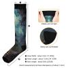 SKYSHU Halloween Castle Compression Socks for Women Men(1 Pair), Non-Slip Circulation Knee High Stockings Long Tube Stocking for Running Cycling Travel Nurse Medical,20-30 mmHg view 3