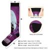 SKYSHU Halloween Castle Compression Socks for Women Men(1 Pair), Non-Slip Circulation Knee High Stockings Long Tube Stocking for Running Cycling Travel Nurse Medical,20-30 mmHg view 3