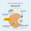 MySweetStitch - 25 x Dexcom G7 Underpatch, Skin-Friendly Patches Under The Diabetes Sensor - Latex-Free, Protection, no Irritation, Waterproof, Made in Germany, Beige view 2