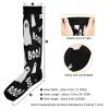 SKYSHU Halloween Ghost Compression Socks for Women Men(1 Pair), Non-Slip Circulation Knee High Stockings Long Tube Stocking for Running Cycling Travel Nurse Medical,20-30 mmHg view 3