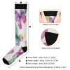 SKYSHU Butterfly Compression Socks for Women Men(1 Pair), Non-Slip Circulation Knee High Stockings Long Tube Stocking for Running Cycling Travel Nurse Medical,20-30 mmHg view 3