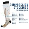 SKYSHU Cute Bunny Compression Socks for Women Men(1 Pair), Non-Slip Circulation Knee High Stockings Long Tube Stocking for Running Cycling Travel Nurse Medical,20-30 mmHg view 4