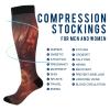 SKYSHU Dragon Compression Socks for Women Men(1 Pair), Non-Slip Circulation Knee High Stockings Long Tube Stocking for Running Cycling Travel Nurse Medical,20-30 mmHg view 4
