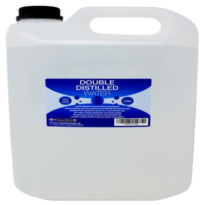 Double Distilled Water - 5 Litres