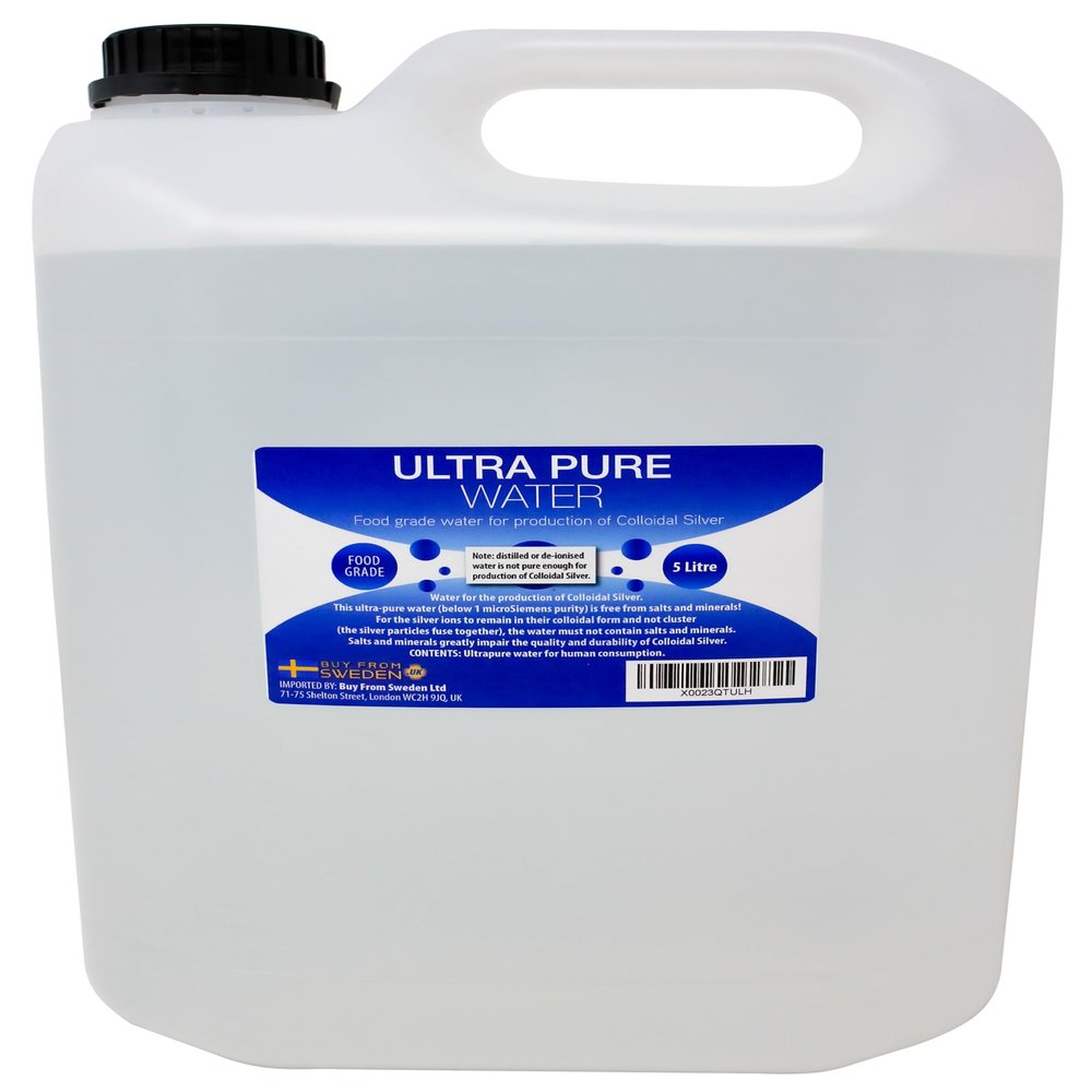 Ultra Pure Water - 5 Litres - For Production of CS