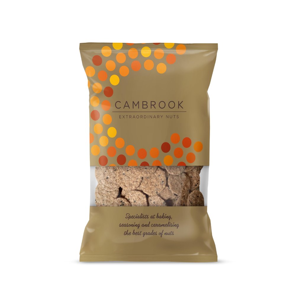 Cambrook - Black Pepper Crackers, 330g Bag