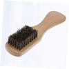 PLAFOPE Wooden Handle Beard Brush Pure Boar Bristles Beard Cleaning Brush for Men Facial Hair Grooming and Care for Daily Use view 3