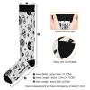 SKYSHU Halloween Skull Candy Compression Socks for Women Men(1 Pair), Non-Slip Circulation Knee High Stockings Long Tube Stocking for Running Cycling Travel Nurse Medical,20-30 mmHg view 3