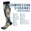 SKYSHU Evil Eye Sun Compression Socks for Women Men(1 Pair), Non-Slip Circulation Knee High Stockings Long Tube Stocking for Running Cycling Travel Nurse Medical,20-30 mmHg view 4