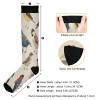 SKYSHU Bird Compression Socks for Women Men(1 Pair), Non-Slip Circulation Knee High Stockings Long Tube Stocking for Running Cycling Travel Nurse Medical,20-30 mmHg view 3