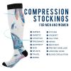 SKYSHU Sea Turtle Compression Socks for Women Men(1 Pair), Non-Slip Circulation Knee High Stockings Long Tube Stocking for Running Cycling Travel Nurse Medical,20-30 mmHg view 4