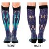 SKYSHU Peacock Compression Socks for Women Men(1 Pair), Non-Slip Circulation Knee High Stockings Long Tube Stocking for Running Cycling Travel Nurse Medical,20-30 mmHg view 2
