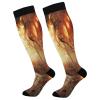 SKYSHU Halloween Compression Socks for Women Men(1 Pair), Non-Slip Circulation Knee High Stockings Long Tube Stocking for Running Cycling Travel Nurse Medical,20-30 mmHg view 1