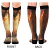 SKYSHU Halloween Compression Socks for Women Men(1 Pair), Non-Slip Circulation Knee High Stockings Long Tube Stocking for Running Cycling Travel Nurse Medical,20-30 mmHg view 2