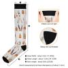 SKYSHU Halloween Gnome Compression Socks for Women Men(1 Pair), Non-Slip Circulation Knee High Stockings Long Tube Stocking for Running Cycling Travel Nurse Medical,20-30 mmHg view 3