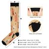 SKYSHU Halloween Pumpkin Compression Socks for Women Men(1 Pair), Non-Slip Circulation Knee High Stockings Long Tube Stocking for Running Cycling Travel Nurse Medical,20-30 mmHg view 3
