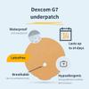 MySweetStitch - 10 x Dexcom G7 Underpatch, Skin-Friendly Patches Under The Diabetes Sensor - Latex-Free, Protection, no Irritation, Waterproof, Made in Germany, Beige view 2