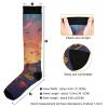 SKYSHU Happy Halloween Compression Socks for Women Men(1 Pair), Non-Slip Circulation Knee High Stockings Long Tube Stocking for Running Cycling Travel Nurse Medical,20-30 mmHg view 3