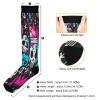 SKYSHU Skull Compression Socks for Women Men(1 Pair), Non-Slip Circulation Knee High Stockings Long Tube Stocking for Running Cycling Travel Nurse Medical,20-30 mmHg view 3