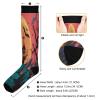 SKYSHU Halloween Compression Socks for Women Men(1 Pair), Non-Slip Circulation Knee High Stockings Long Tube Stocking for Running Cycling Travel Nurse Medical,20-30 mmHg view 3