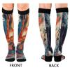 SKYSHU Chinese Dragon Compression Socks for Women Men(1 Pair), Non-Slip Circulation Knee High Stockings Long Tube Stocking for Running Cycling Travel Nurse Medical,20-30 mmHg view 2