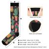 SKYSHU Cactus Compression Socks for Women Men(1 Pair), Non-Slip Circulation Knee High Stockings Long Tube Stocking for Running Cycling Travel Nurse Medical,20-30 mmHg view 3