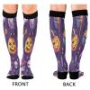 SKYSHU Halloween Skull Compression Socks for Women Men(1 Pair), Non-Slip Circulation Knee High Stockings Long Tube Stocking for Running Cycling Travel Nurse Medical,20-30 mmHg view 2