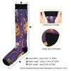 SKYSHU Halloween Skull Compression Socks for Women Men(1 Pair), Non-Slip Circulation Knee High Stockings Long Tube Stocking for Running Cycling Travel Nurse Medical,20-30 mmHg view 3