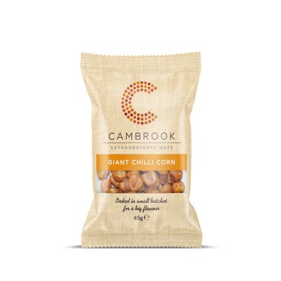 Cambrook - Giant Chilli Corn, 32g Bags, Pack of 24