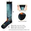 SKYSHU Halloween Pumpkin Compression Socks for Women Men(1 Pair), Non-Slip Circulation Knee High Stockings Long Tube Stocking for Running Cycling Travel Nurse Medical,20-30 mmHg view 3