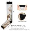 SKYSHU Deer Compression Socks for Women Men(1 Pair), Non-Slip Circulation Knee High Stockings Long Tube Stocking for Running Cycling Travel Nurse Medical,20-30 mmHg view 3