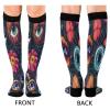 SKYSHU Halloween Evil Eye Compression Socks for Women Men(1 Pair), Non-Slip Circulation Knee High Stockings Long Tube Stocking for Running Cycling Travel Nurse Medical,20-30 mmHg view 2
