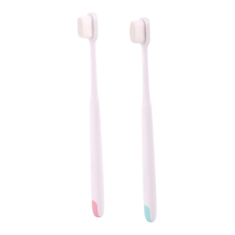 Healvian Superfine Soft Bristle Toothbrush 2pcs Oral Care Tool for Postpartum Teeth Cleaning with Ultra-Soft Bristles Suitable for Sensitive Gums and New Mothers Random Color