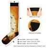 SKYSHU Halloween Castle Compression Socks for Women Men(1 Pair), Non-Slip Circulation Knee High Stockings Long Tube Stocking for Running Cycling Travel Nurse Medical,20-30 mmHg view 3
