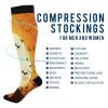 SKYSHU Halloween Castle Compression Socks for Women Men(1 Pair), Non-Slip Circulation Knee High Stockings Long Tube Stocking for Running Cycling Travel Nurse Medical,20-30 mmHg view 4