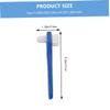 Anneome 6pcs Double-Head Toothbrush for Braces Soft Bristle Denture Toothbrush Blue Portable Ergonomic Handle view 2