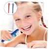 Anneome 6pcs Double-Head Toothbrush for Braces Soft Bristle Denture Toothbrush Blue Portable Ergonomic Handle view 3