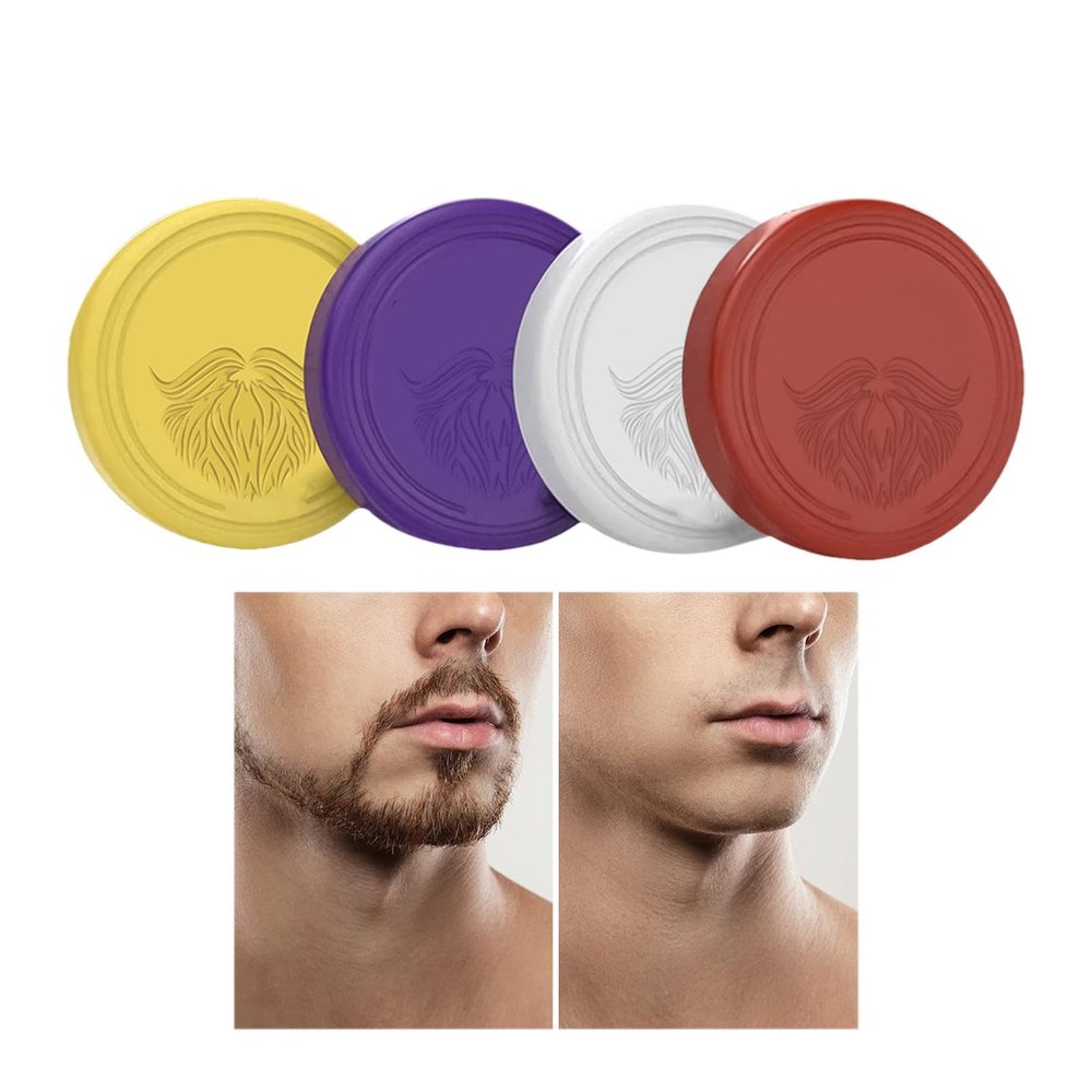 Beard Shaving Soap, Mustache Bar, Rich Lather, Moisturizes and Protects, Portable Bar for Mustache, Sideburns, Facial Hair, Long-Lasting Fragrance