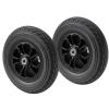 1 Pair of 8inch Wheelchair Front Wheels, Walker Replacement Wheels, Power Wheelchair Accessories, Wheelchair Wheels Solid Tires, Bearing 8mm(5/16") view 1
