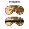 Tropical Beach Palm Tree Sunset Soft Eye Mask Dual-Sided Comfortable Sleep Aid for Serenity and Relaxation, Eye Cover, Blindfold, Light-Blocking Mask, Travel Mask, Portable Eye Mask view 2